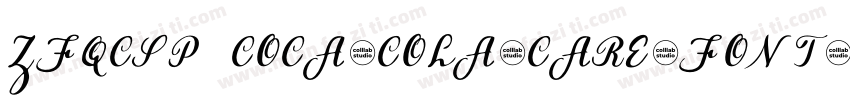 ZFQCSP COCA-COLA-CARE-FONT字体转换